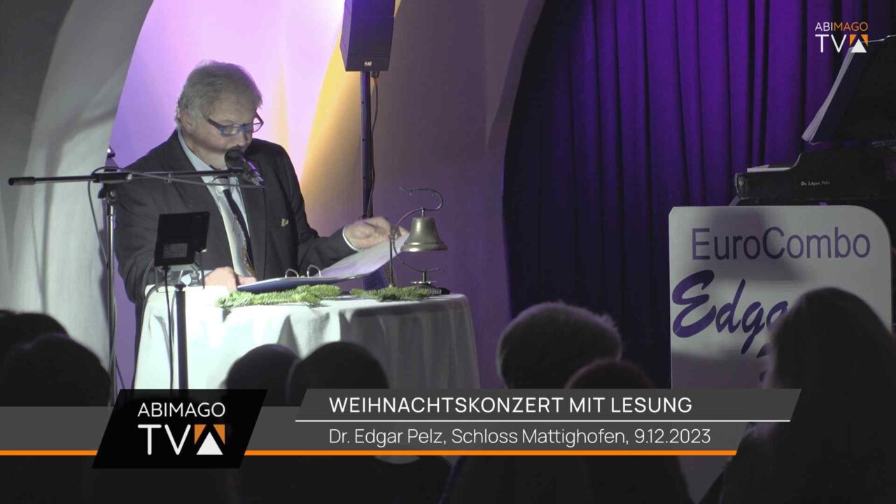 Weihnachtskonzert im Schloss Mattighofen mit Lesung, am 9.12.2023 Euro Combo Dr. Edgar Pelz