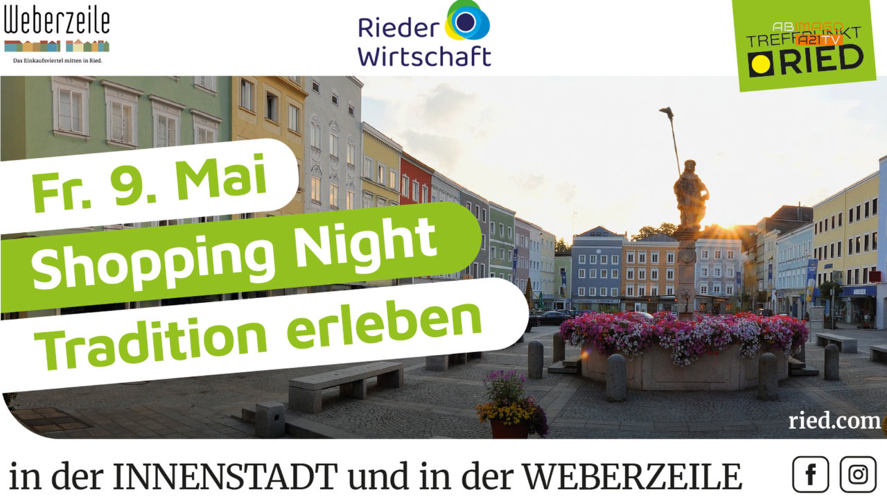 SL Rieder Shopping Night 9. Mai 2025